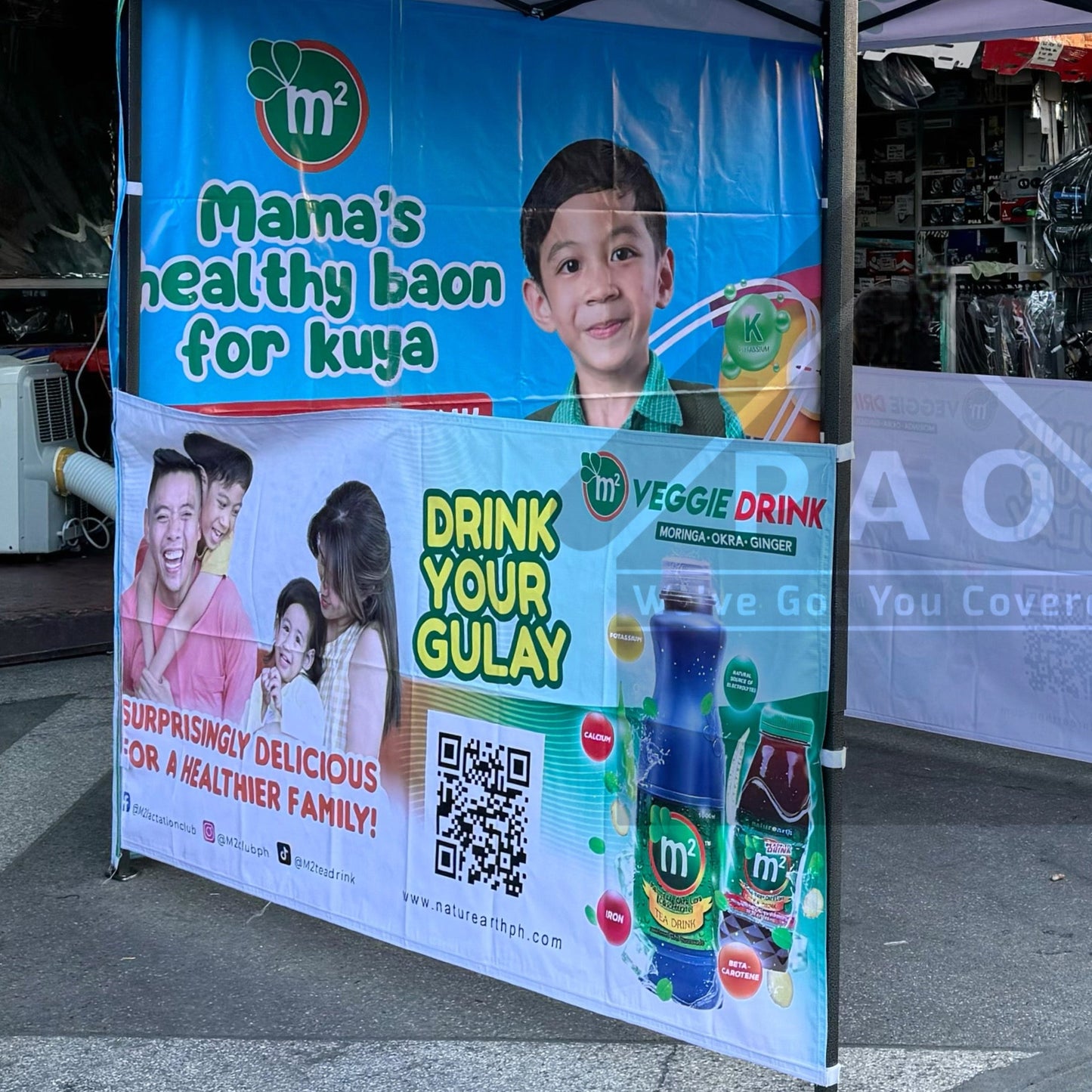 Printed Backdrop for Retractable Tent