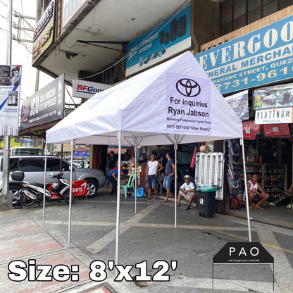 8ft x 12ft Collapsible Tent - Patch Print