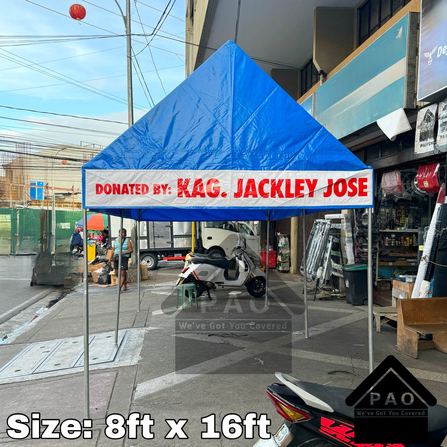 8ft x 16ft Collapsible Tent - Patch Print