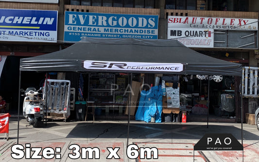 3m x 6m Retractable Tent - Patch Print