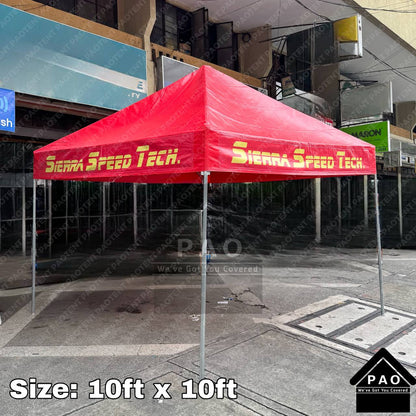 10ft x 10ft Collapsible Tent - Patch Print