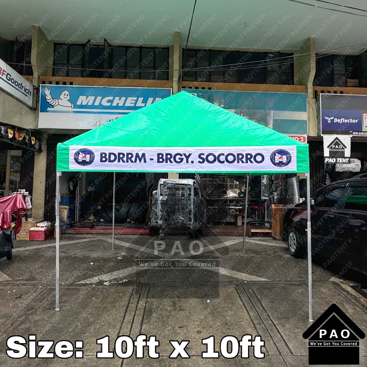 10ft x 10ft Collapsible Tent - Patch Print