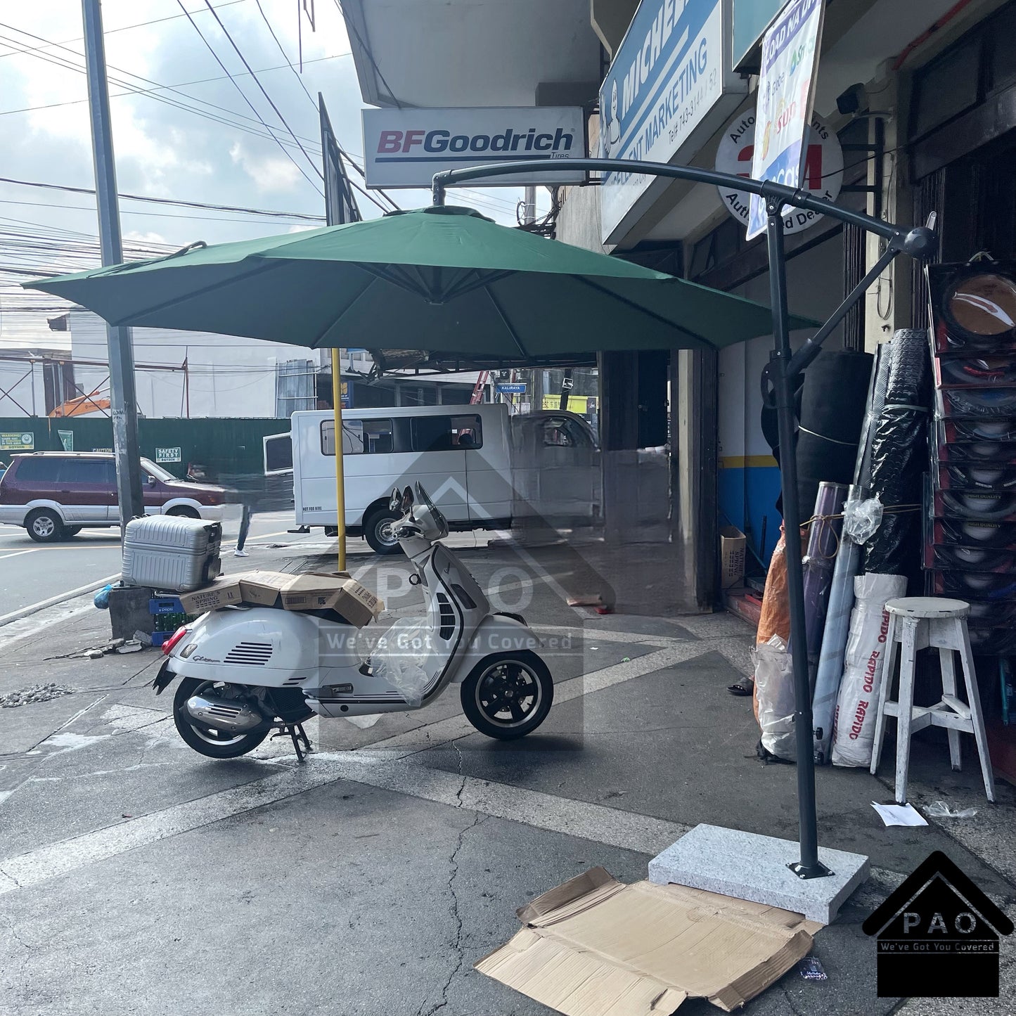 Banana Umbrella with 30kg Base
