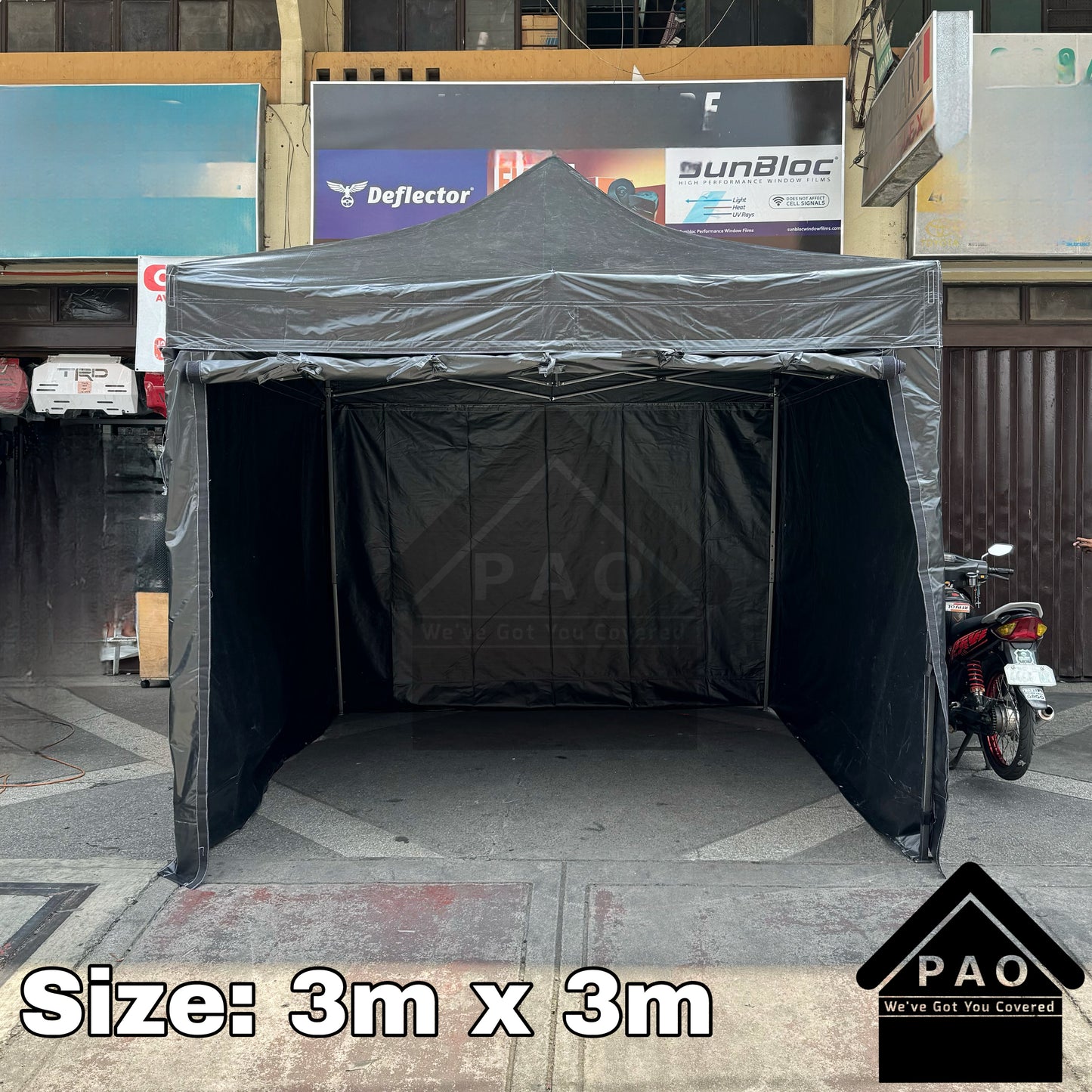 3m x 3m Retractable Shelter Tent