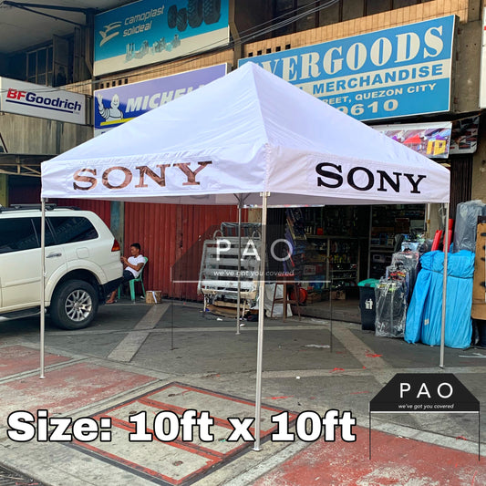 10ft x 10ft Collapsible Tent - Patch Print