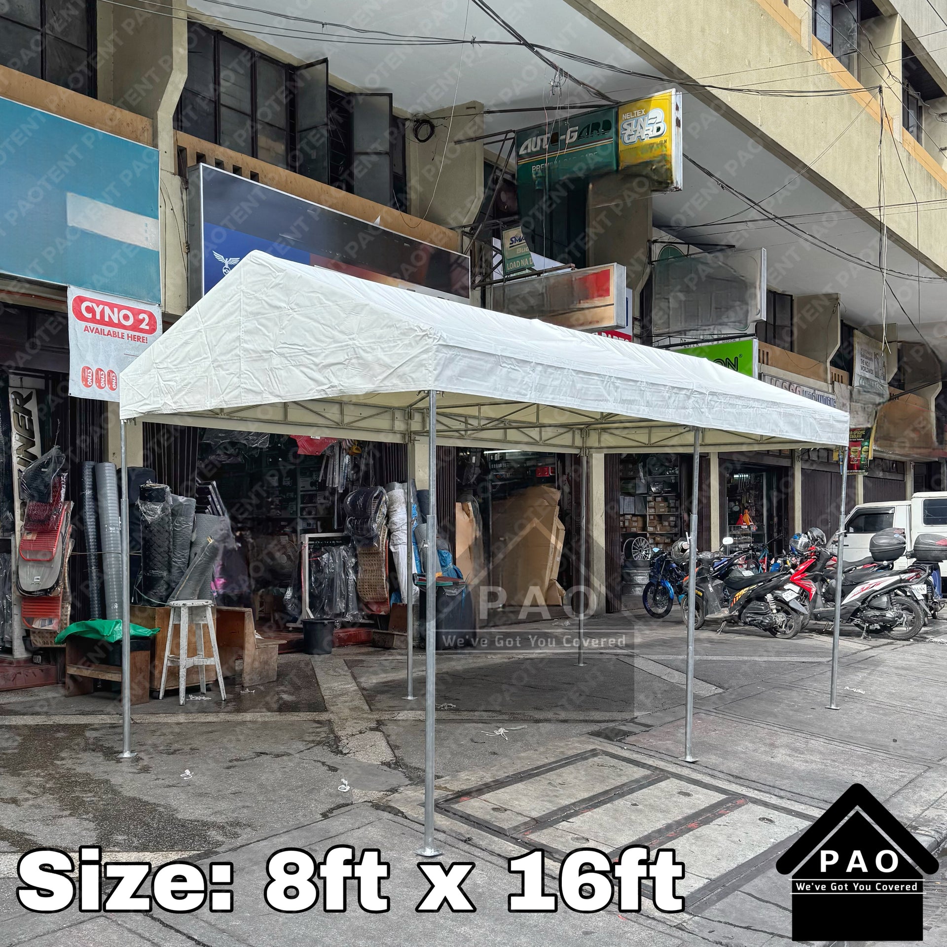 8ft x 16ft Heavy Duty Tent – PAO TENT