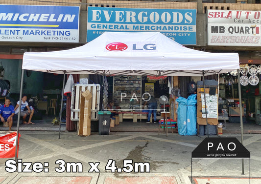 3m x 4.5m Retractable Tent - Patch Print