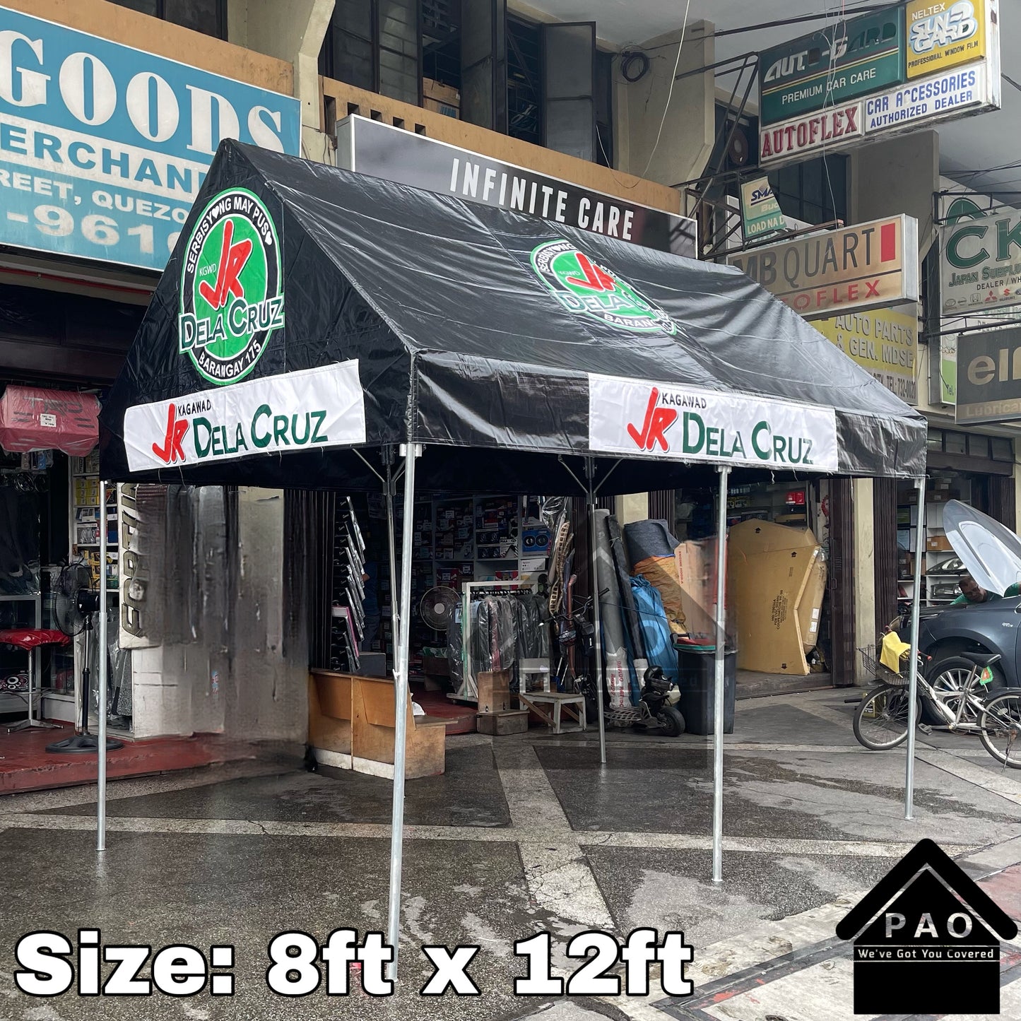 8ft x 12ft Collapsible Tent - Patch Print