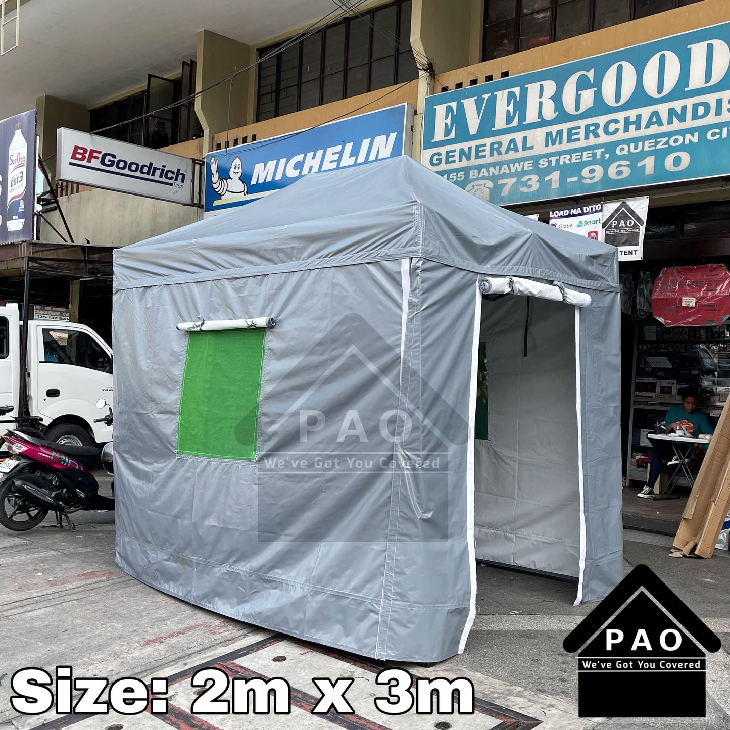 2m x 3m Retractable Shelter Tent