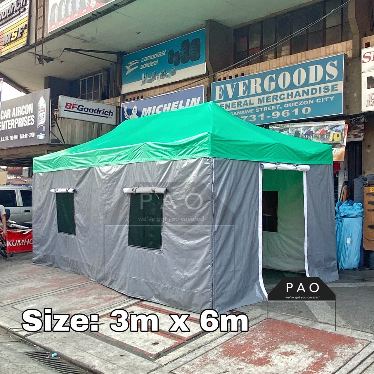 3m x 6m Retractable Shelter Tent