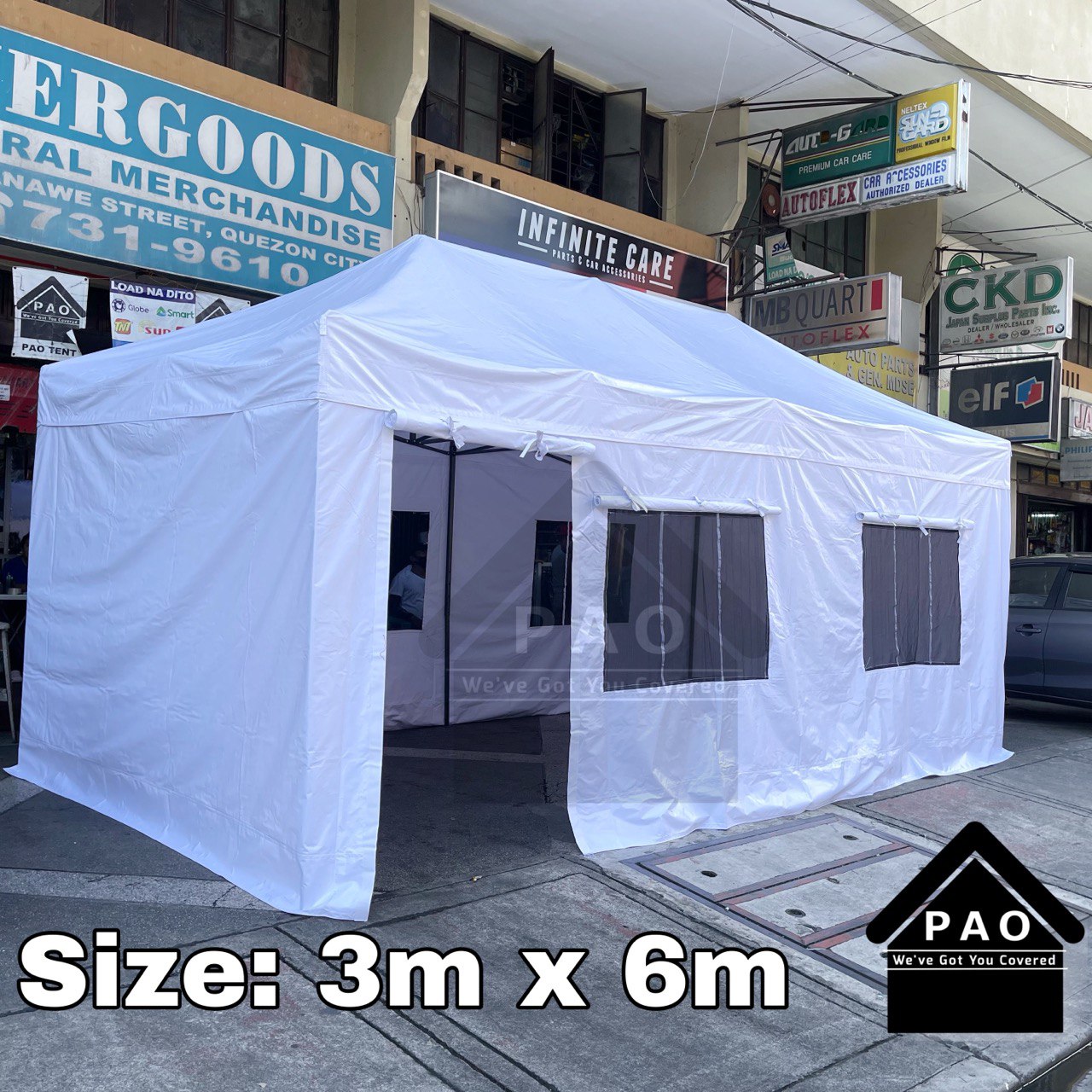 3m x 6m Retractable Shelter Tent