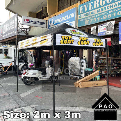 2m x 3m Retractable Tent - Patch Print