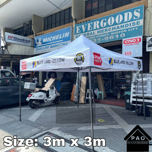 3m x 3m Retractable Tent - Patch Print